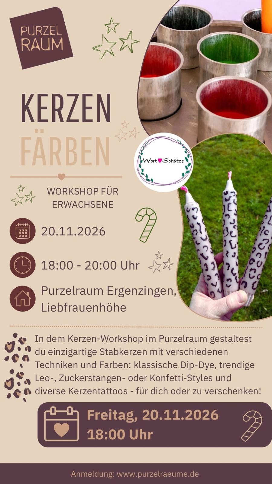 Kerzenfärben für Erwachsene